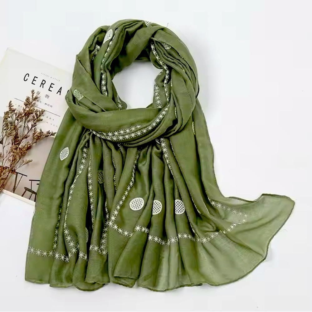 Plain Cotton Scarf Women Viscose Printed Scarf Shawls Muslim Hijabs #311